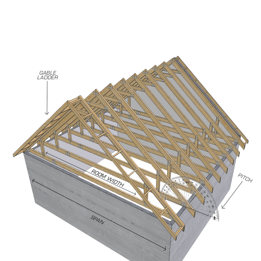 Tailor Made Designs: Attic Trusses (40° Pitch)