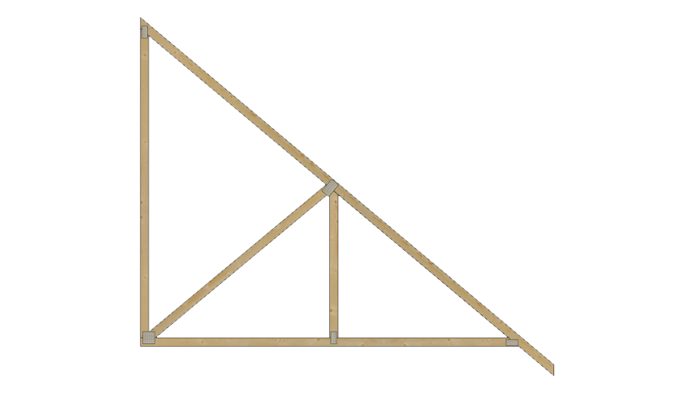 animated monopitch truss