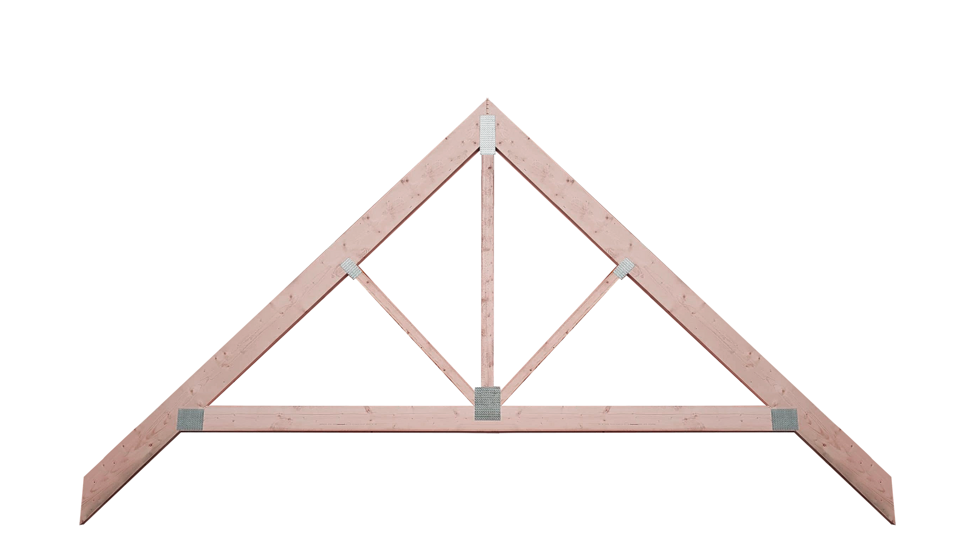 a raised-tie truss with a white background