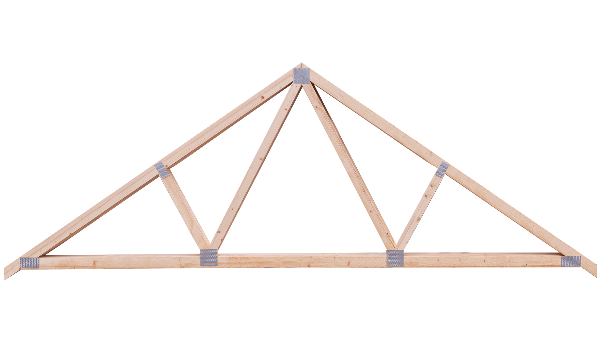 a fink truss with a white background