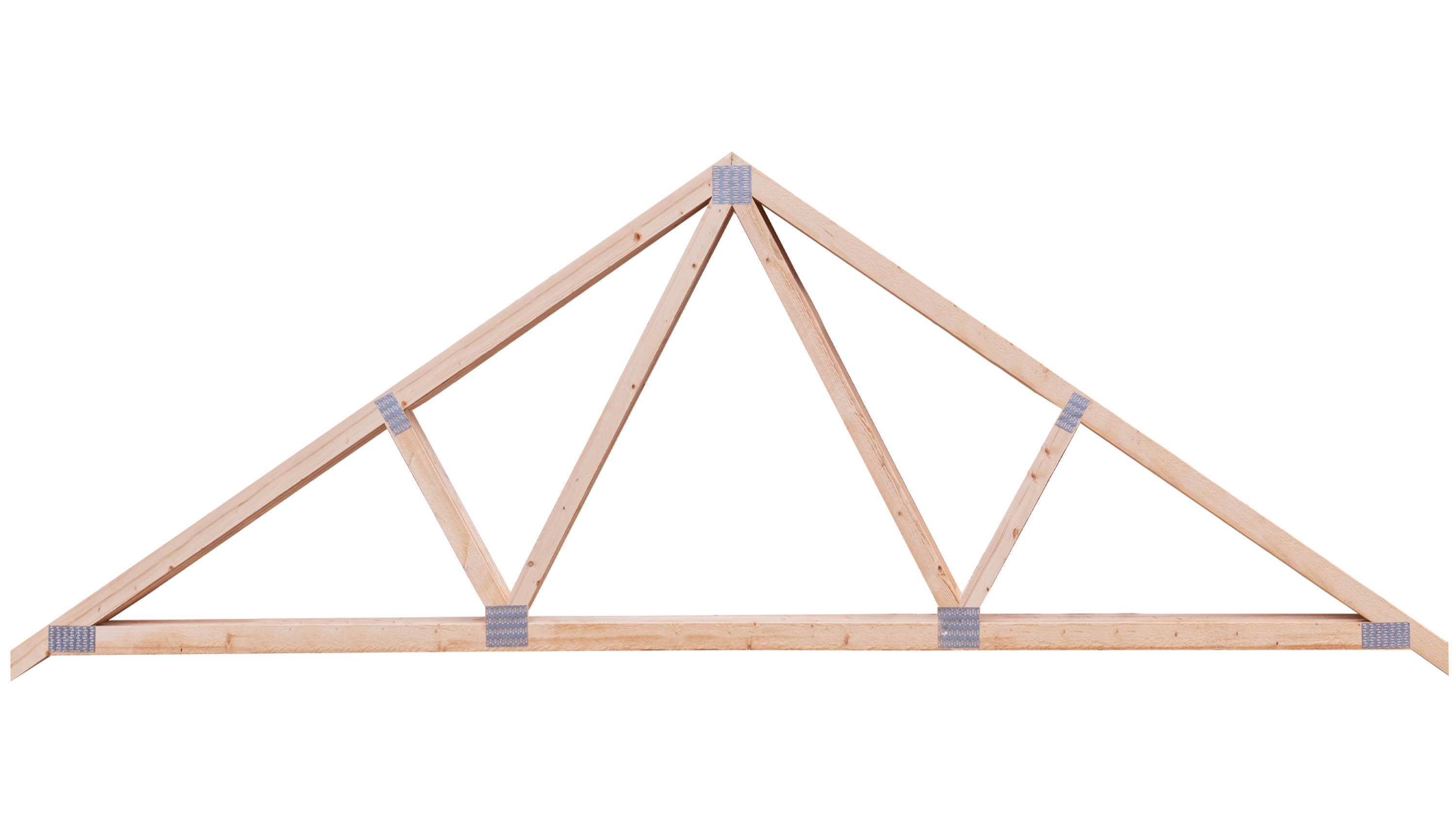 a fink truss with a white background