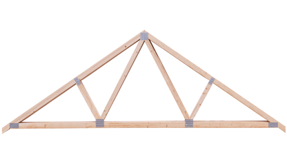 a fink truss with a white background